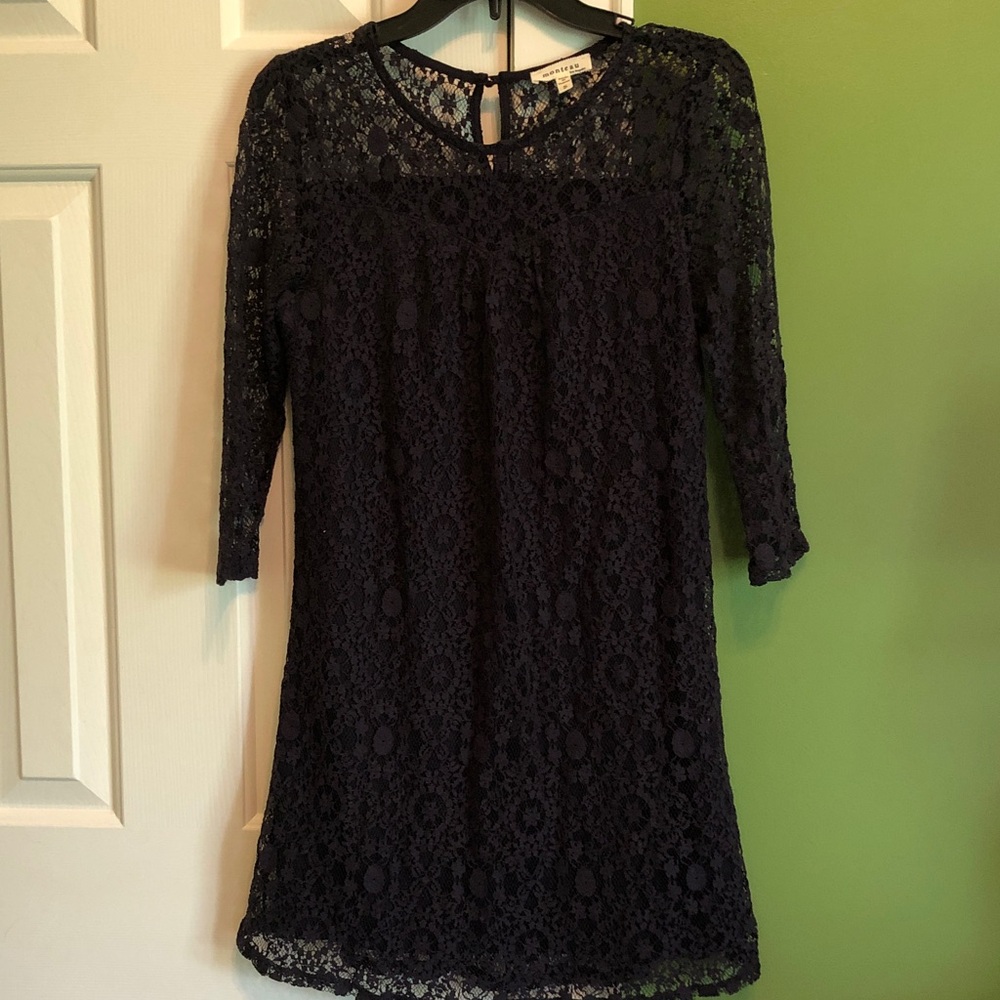 Navy lace dress